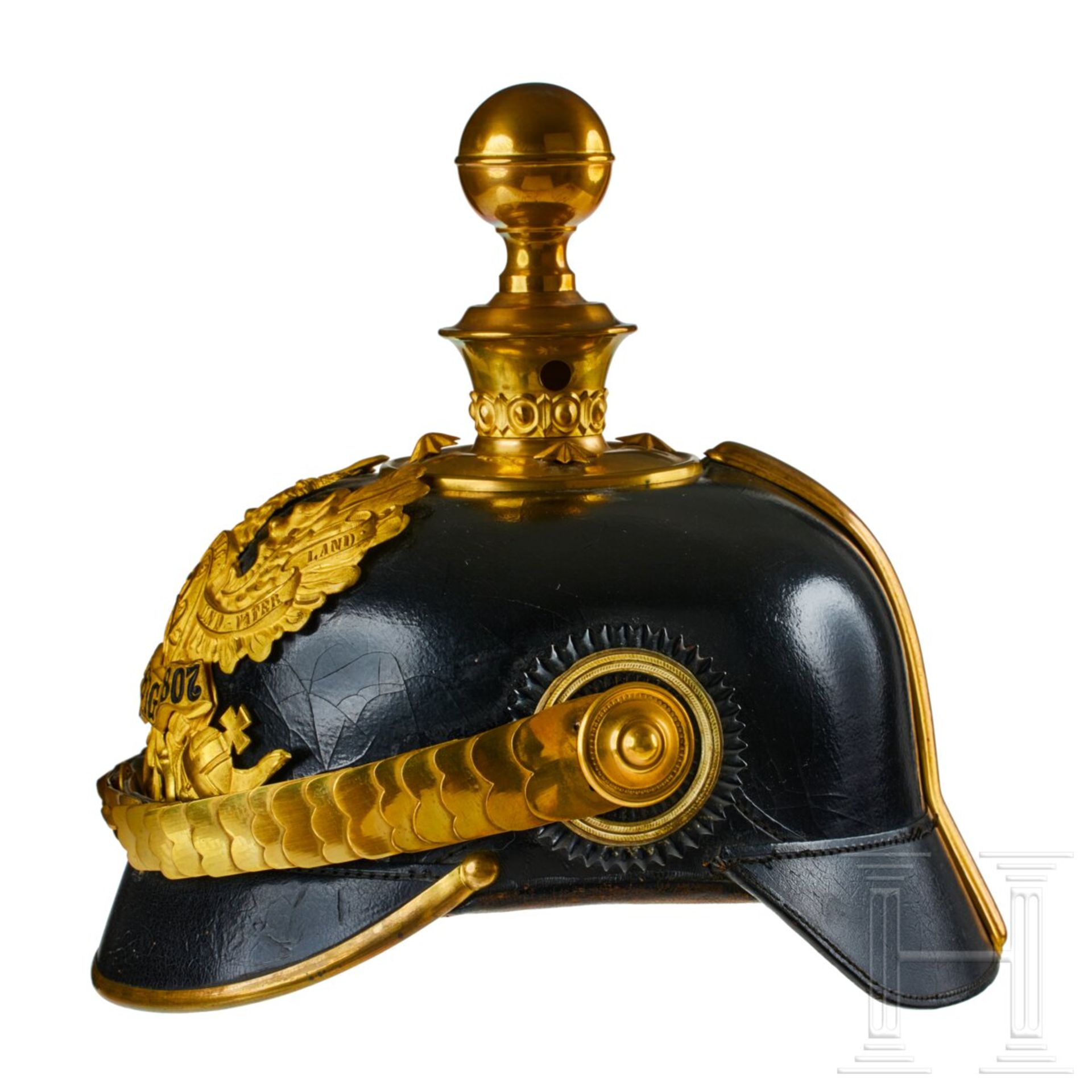 A helmet for Prussian Field Artillery Regt. 2 Officers - Image 4 of 9