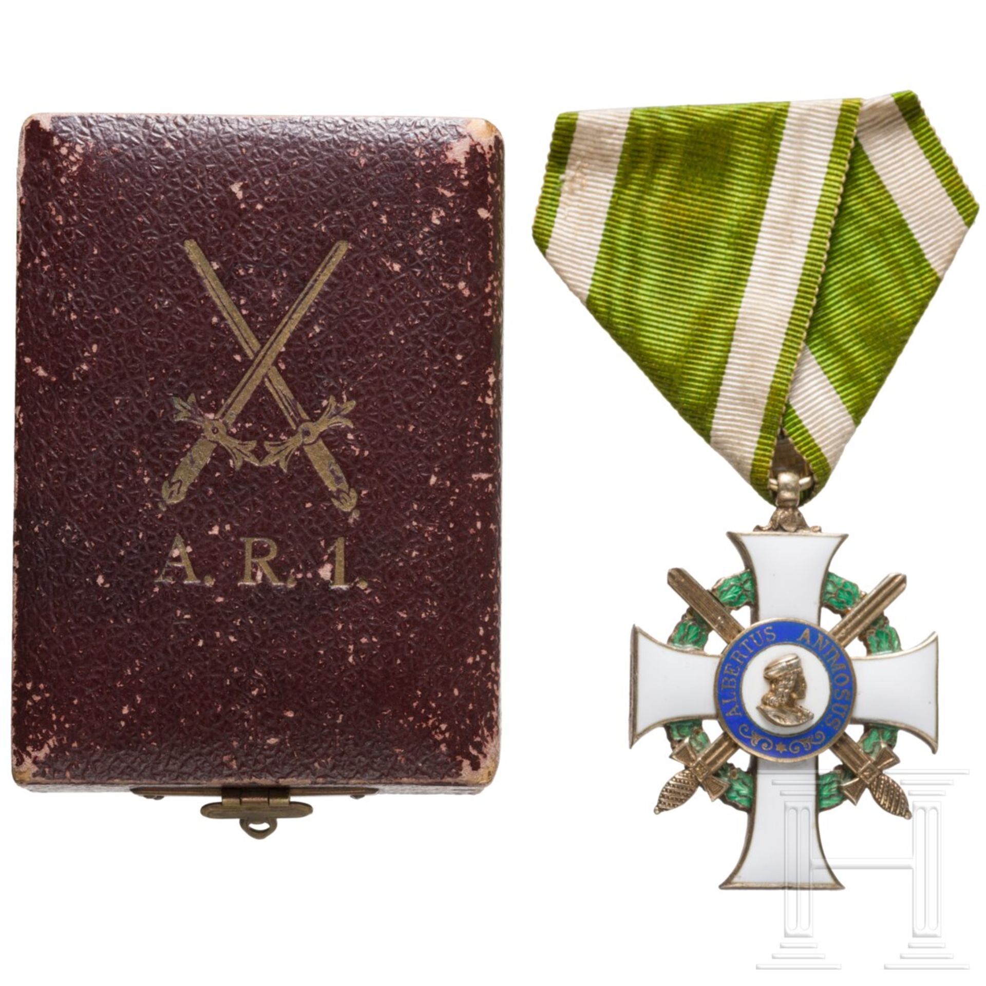 Ritterkreuz des Albrechtsordens 1. Klasse mit Schwertern im Etui