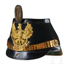 A shako for Officers in the 10th Prussian Jaeger Battalion