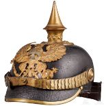 Helm für Unteroffiziere der Infanterie, um 1890