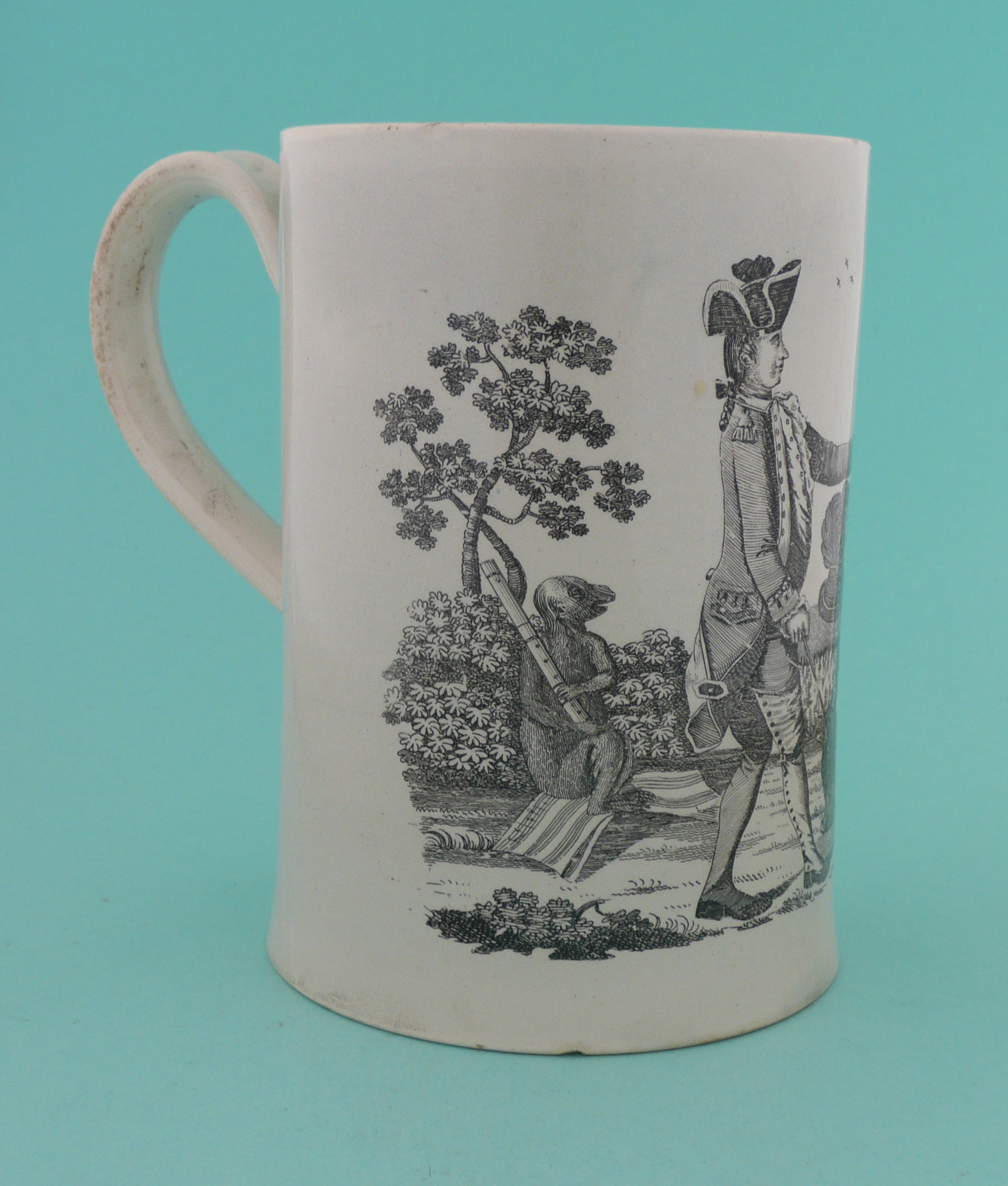 British Isolation During the American Wars of Independence: a rare creamware tankard by John - Bild 3 aus 5
