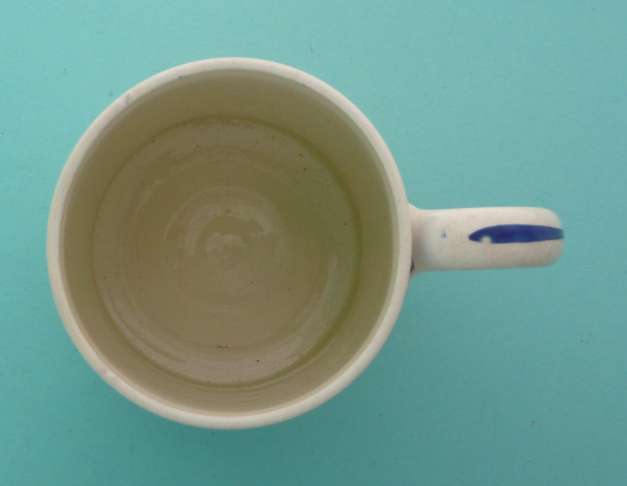 Henry Brougham: a blue banded cylindrical mug printed in black with a named head in profile and - Image 3 of 4