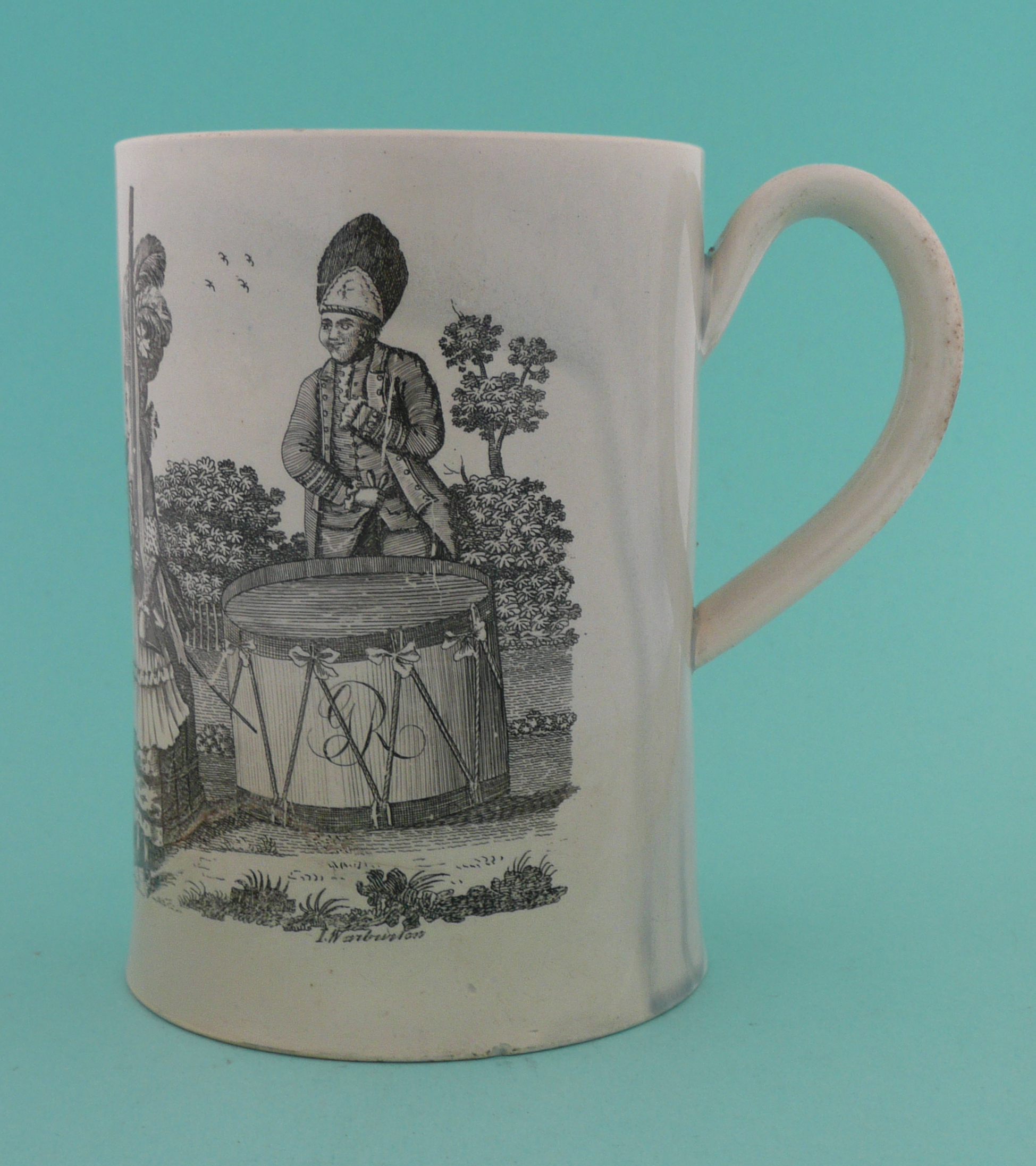British Isolation During the American Wars of Independence: a rare creamware tankard by John - Bild 2 aus 5