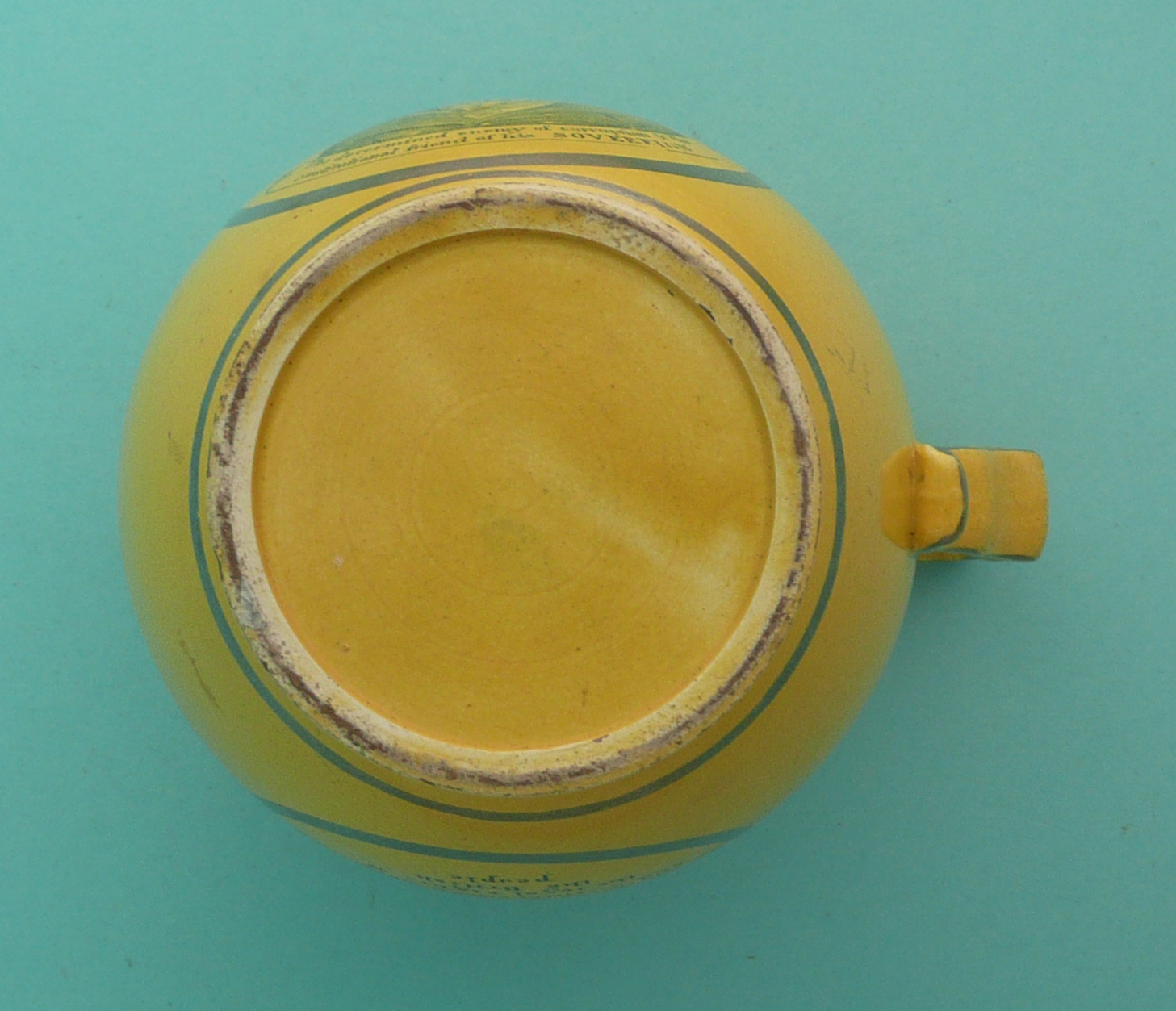 1810 Sir Francis Burdett: a yellow pottery jug banded in lustre and printed in grey with an - Image 4 of 4