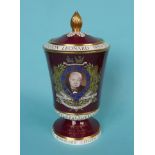 1965 Winston Churchill in Memoriam: a Spode for Goode urn and cover, numbered 69 of 125, 355mm (