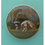 Pompey and Caesar (271). * Ex Mortimer collection, lot 185B. (potlid, pot lid, Prattware,