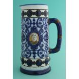 Victoria’s Jubilee: a good stylish slender tapering jug by Doulton & Co, formerly Pinder, Bourne &