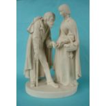 Florence Nightingale and the Wounded at Scutari: a good and impressive parian group by Copeland on