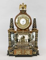 Biedermeier period clock, Austria, circa 1820, with train repeater, cherry case with ebony,