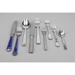 Mixed lot of 21 pieces of cutlery, France, 2nd half of the 20th century, master's mark Christofle,