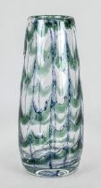 Vase, Theresienthal, 20th century, round stand, body with slightly tapering walls, clear glass