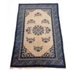 Carpet, Rug, China, even high pile with minor wear, fringes short, 242 x 159 cm