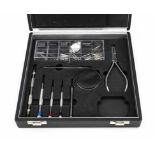 Zenith service tool box, with spring bars, screwdriver, tweezers, strap tool and punch pliers for