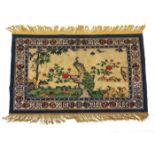 Carpet, Rug, China, silk, even pile, slightly worn, 186 x 127 cm