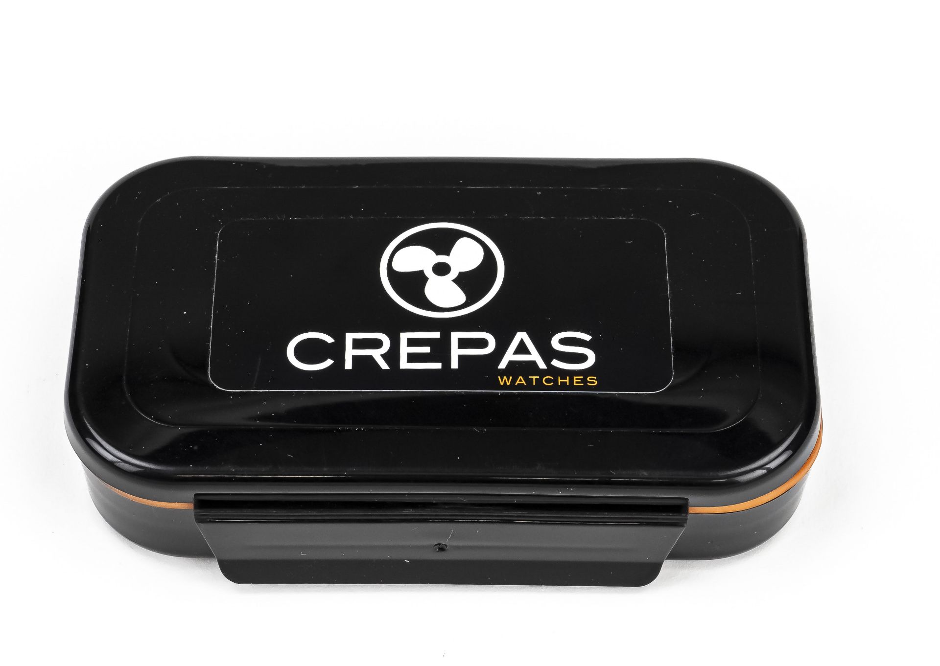 Crepas-watches box with straps and strap tools, 3.5x16x9cm HBT - Image 2 of 2