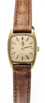 Omega De Ville, ladies watch, 750/000 GG, Ref. 511.256, circa 1970, manual winding Omega Cal. 620.