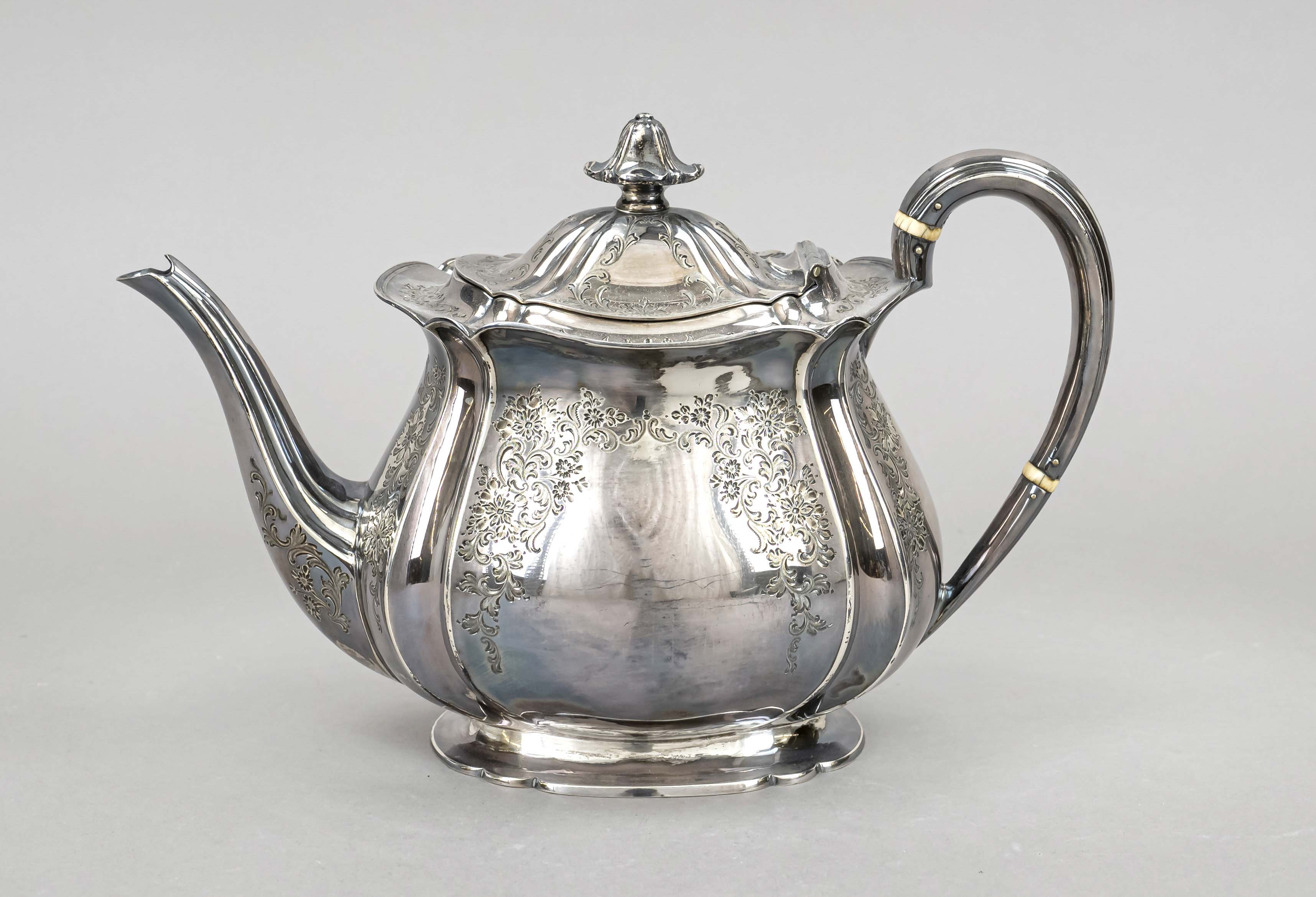 Teapot, England, 1900, Sheffield town mark, MZ crossed, Atkin Brothers (?), sterling silver 925/000,