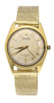Wilhelm Frölich men's watch 750/000 GG, automatic, Ref. 8482.0664, silver-colored dial with