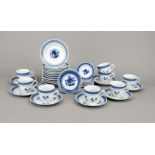 Coffee service for 8 persons, 40-piece, Aluminia faience, Royal Copenhagen, late 20th century, '