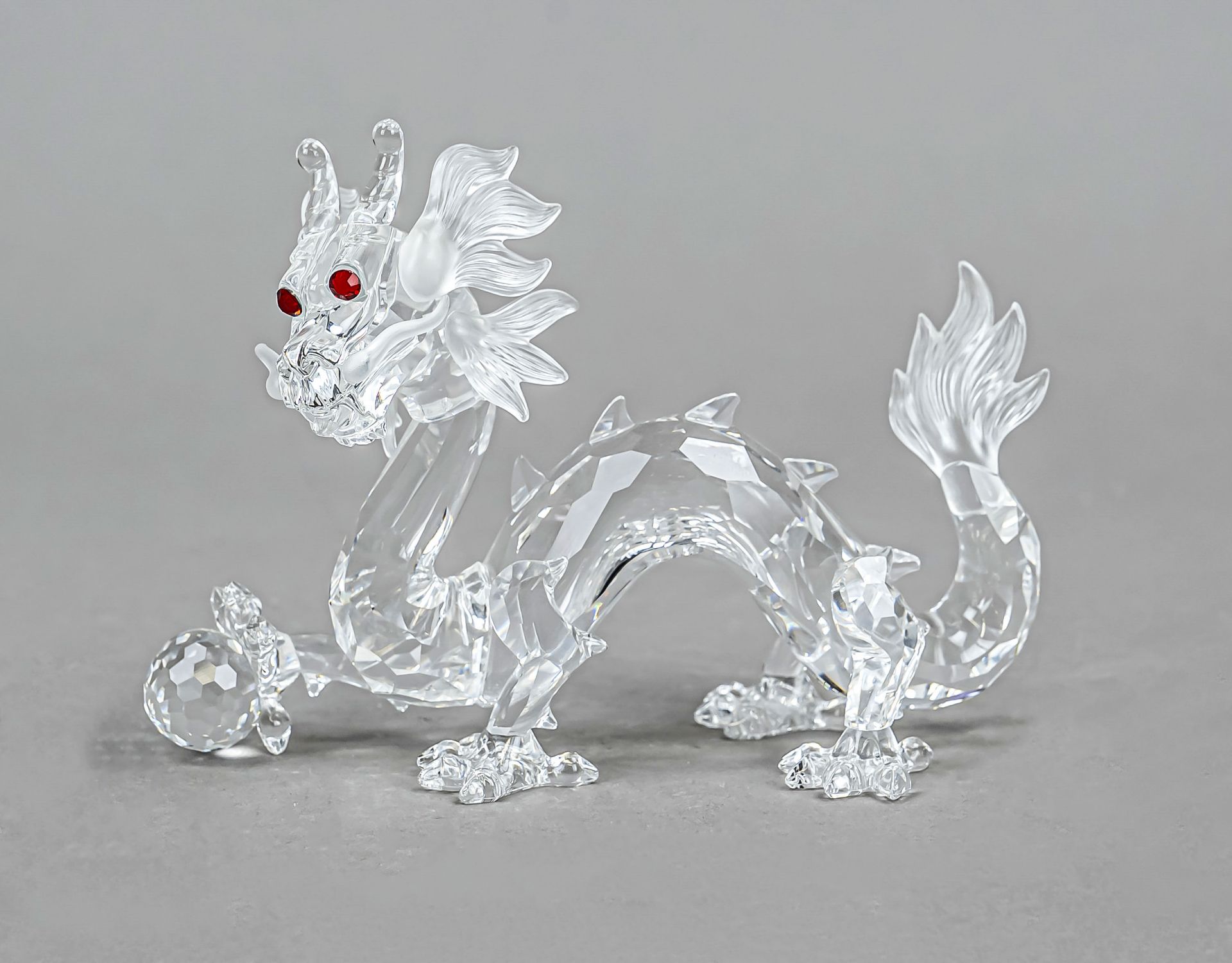 Drache mit Kugel, Swarovski, Jahresg