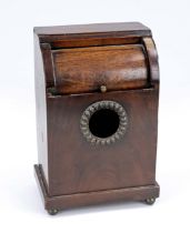 Pocket watch stand, late 19th century, softwood body with mahogany veneer (missing part on the side)