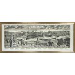 Johann Friedrich Probst (1721-1781), after, ''Berlin'', large panoramic view with detailed legend,