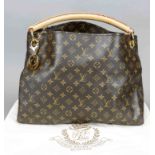 Louis Vuitton, Large Artsy Monogram Canvas Bag, rubberized cotton fabric in classic logo print