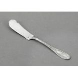 Butter knife, hallmarked Russia, early 20th century, MZ, silver 875/000, handle with relief
