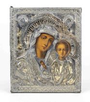 Icon of the Mother of God with oklad, hallmarked Russia, 1836, hallmark Mikhail Mikhailovich