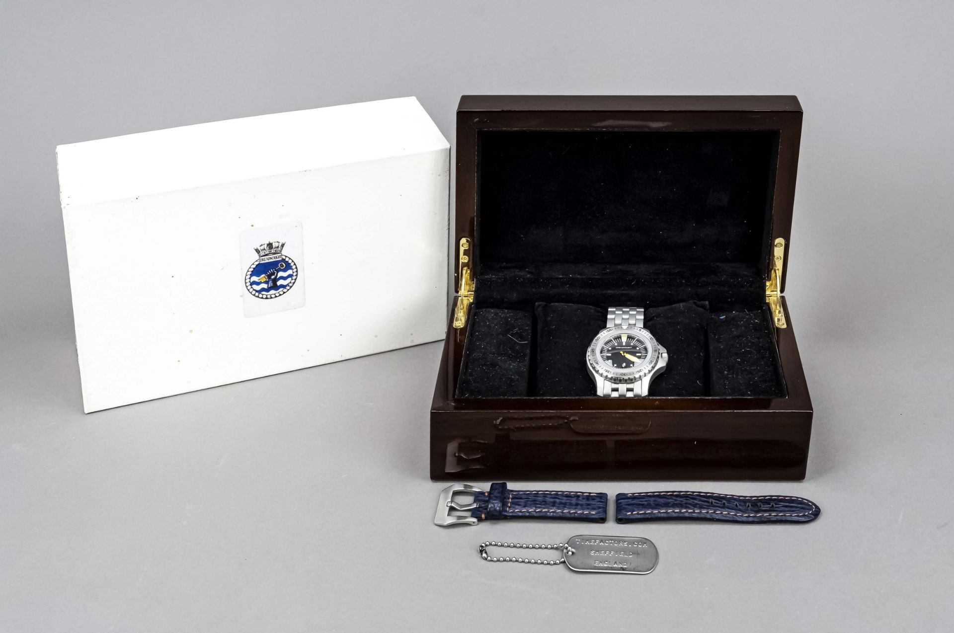TimeFactors PRS-2 Dreadnought limited Edition 124/200, men's watch, automatic, chronometer, movement - Image 3 of 4