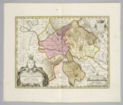 Historical map of the Principality of Sedan and Raucourt, ''La Souveraineté de Sedan et de