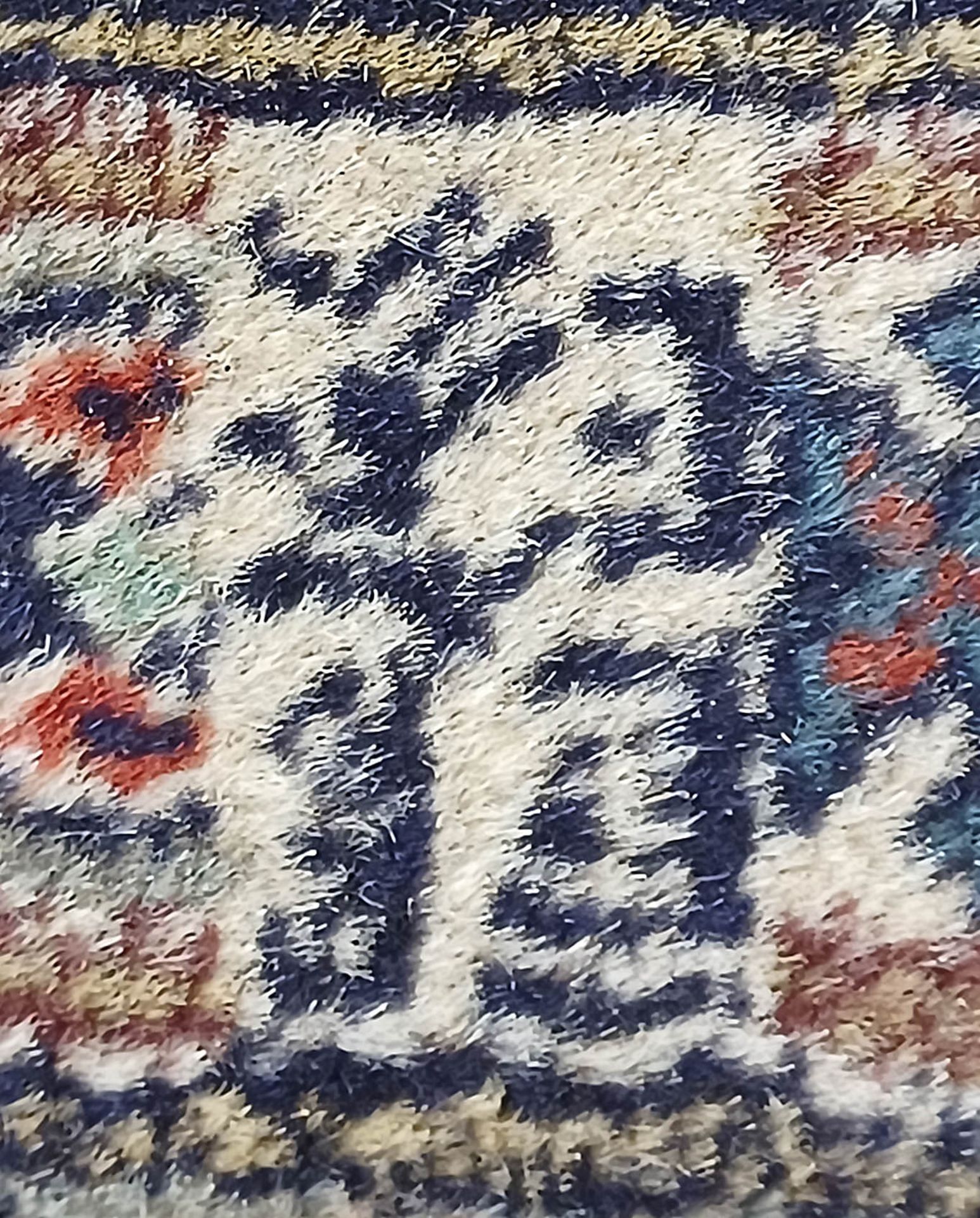 Carpet, Rug, Rug, Bidjar, signed, even high pile, one small area (appr. 30 x 30 cm) with some moth - Image 2 of 2