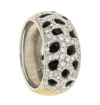 Wempe Emaille-Brillant-Ring WG 750/0