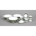 Mixed lot of vine leaves, 13 pieces, Meissen, after 1934, 1st and 2nd choice, New Cut-out shape,