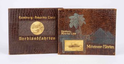 2 vols. Hamburg-America-Line, Germany around 1900. 1 x ''Mediterranean Voyages'', 1 x ''Nordland