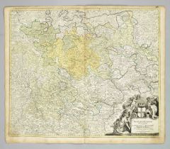 Historical map of the archbishopric of Trier ''Mosellae Fluminis Tabula Specialis in qua