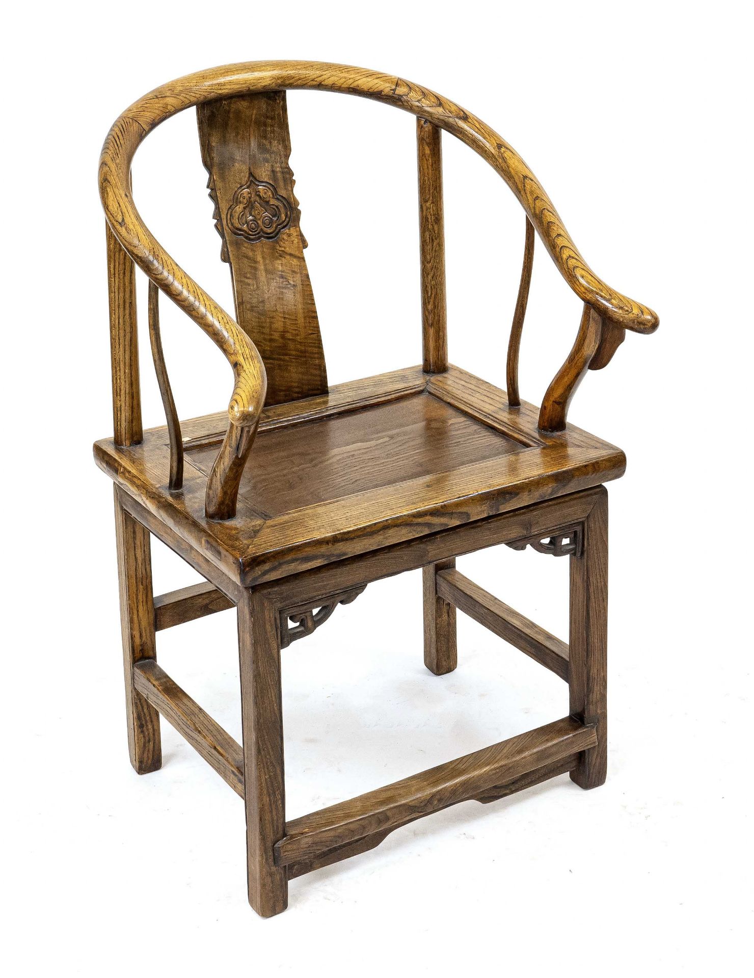 Asian chair from around 1900, ash, 97 x 60 x 44 cm