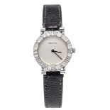 Tiffany & Co. Atlas Lady 925 Silver, ladies quartz watch, Ref. L0640 from 1997, quartz movement Cal.