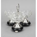 Table decoration, Netherlands, early 20th century, silver hallmarked (Dutch hallmark), on a 3-pass