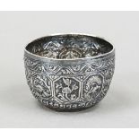 Fist cup, Persia (?), 20th century, silver tested, round base, slightly bulging wall with rich