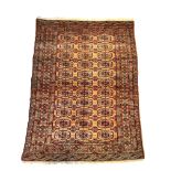 2 carpets Afghan Bukhara, good condition with minor wear, 1 x 201 x 135 cm, 1 x 164 x 130 cm - The