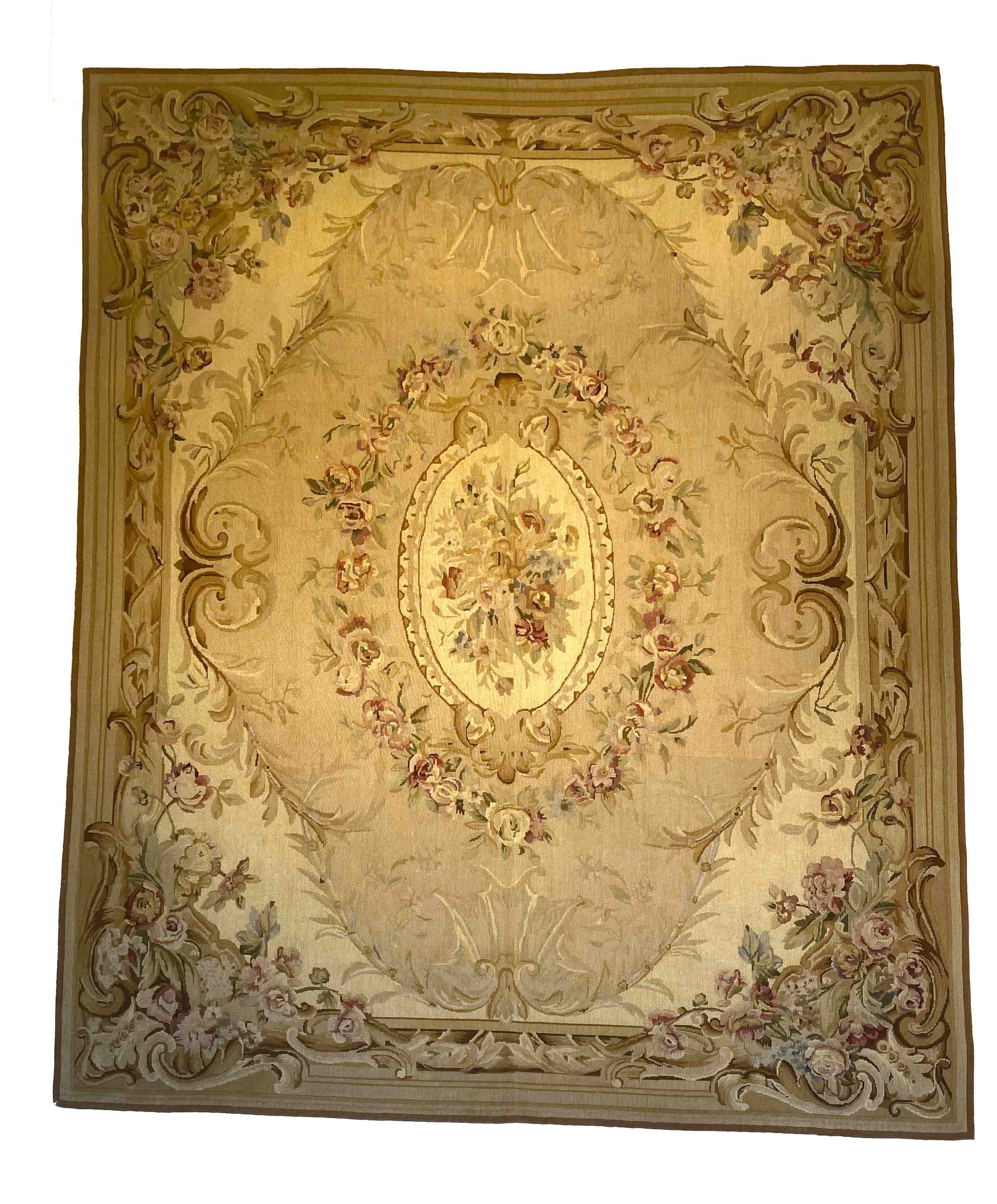 Carpet, Aubusson, good condition with minor wear, 305 x 244 cm - The carpet can only be viewed and