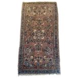 Carpet, Sarough, good condition with minor wear, 121 x 64 cm - The carpet can only be viewed and