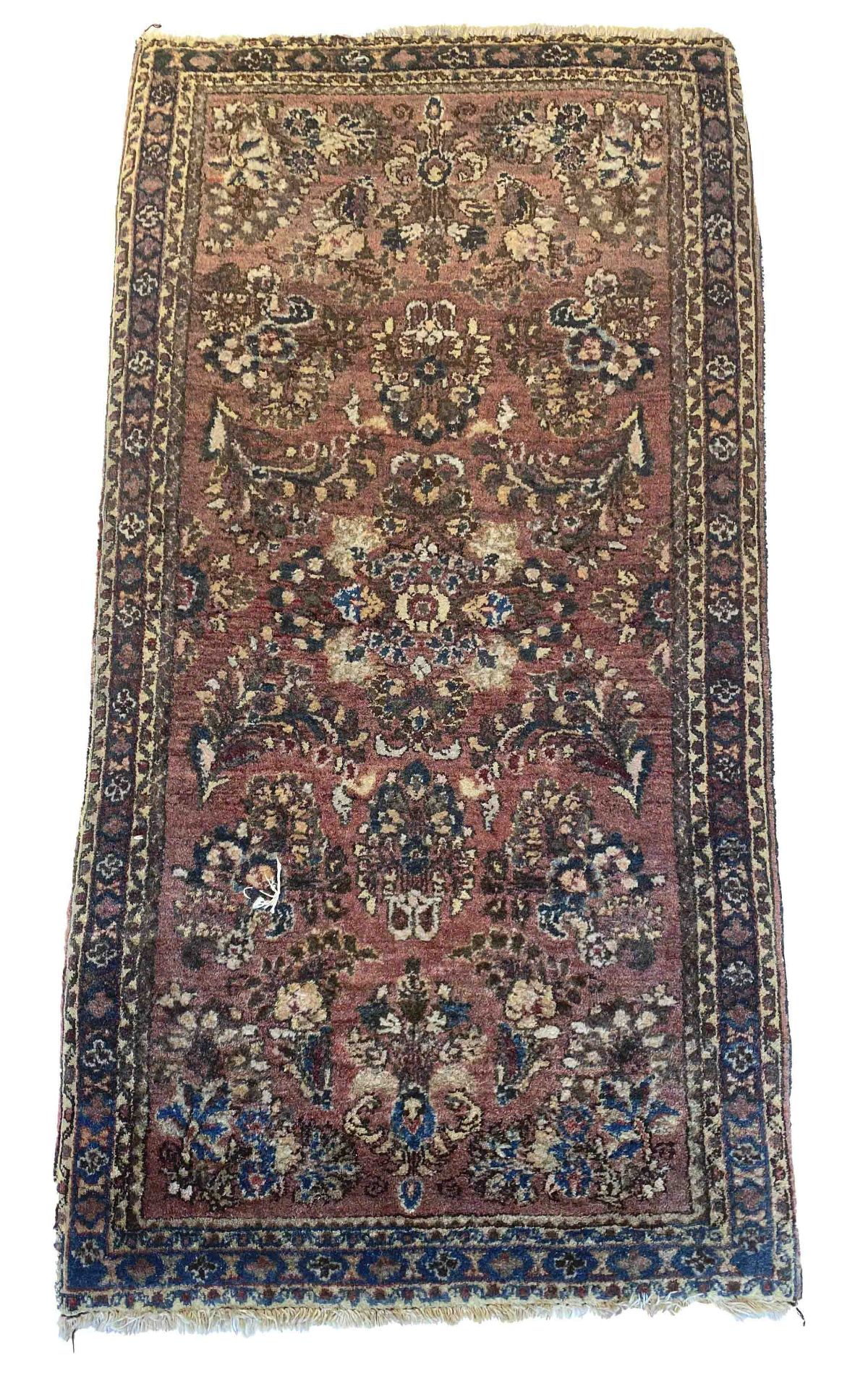 Carpet, Sarough, good condition with minor wear, 121 x 64 cm - The carpet can only be viewed and