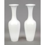 Two vases, KPM Berlin, mark 1962-1992, 2nd choice, shape Asia small, white, h. 28 cm