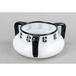 Round handled bowl, Bohemia, early 20th century, Loetz widow, monastery mill, round base, bulbous