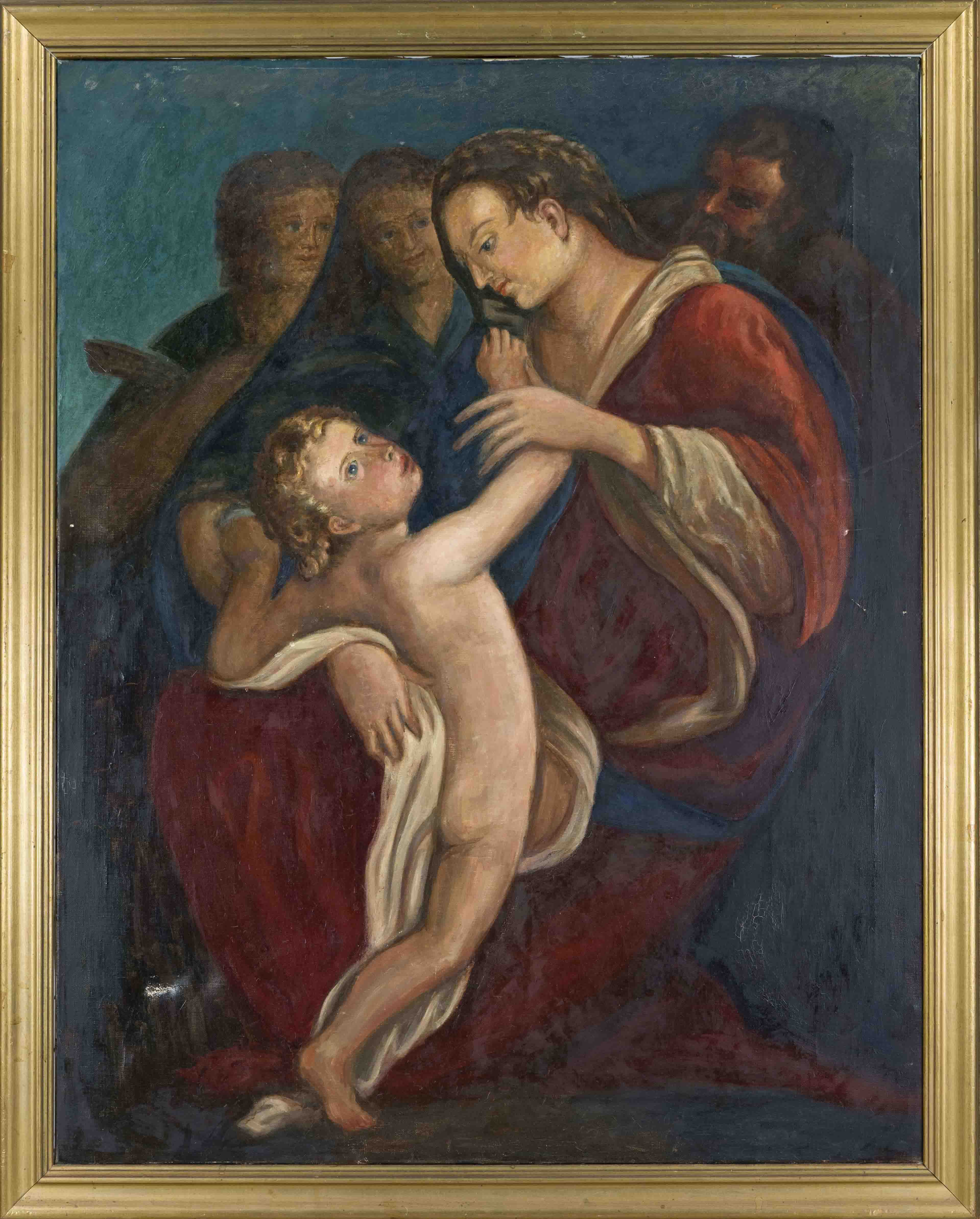 Anonymous copy early 20th century after Giulio Cesare Proaccini (1574-1625), The Holy Family with