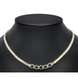 Saphir-Brillant-Collier GG/WG 5