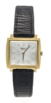 Chopard unisex watch, GG 750/000, Ref. 1918, circa 1960, polished case, plexiglass, silvered dial