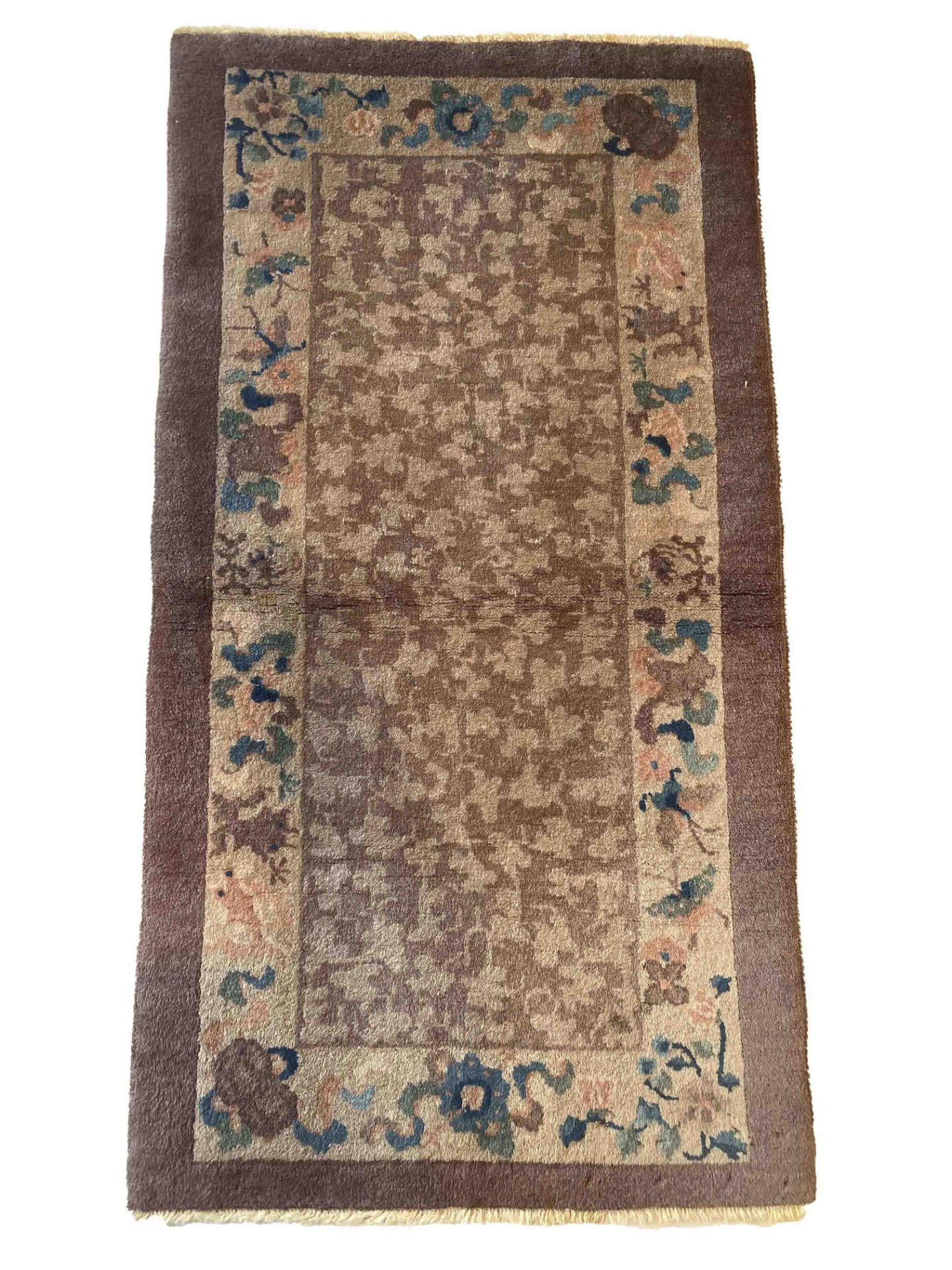 Carpet, China, minor wear, 120 x 64 cm - The carpet can only be viewed and collected at another